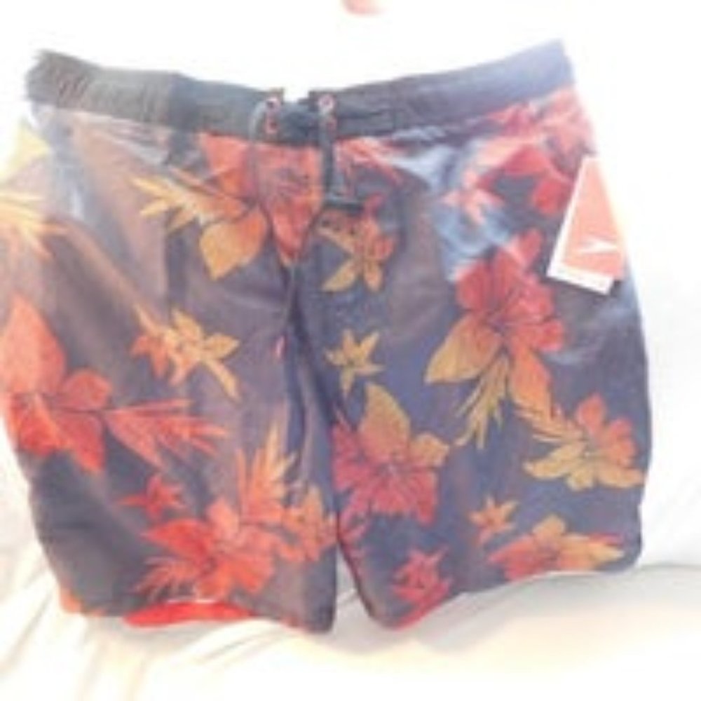 Speedo Floral Stretch Men's Board Shorts New
